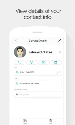 Naver Contacts & Dial android App screenshot 1